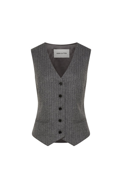 Langham Waistcoat - Charcoal-Perri Cutten