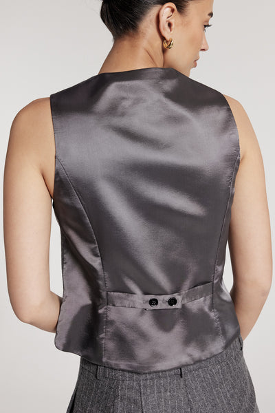 Langham Waistcoat - Charcoal-Perri Cutten