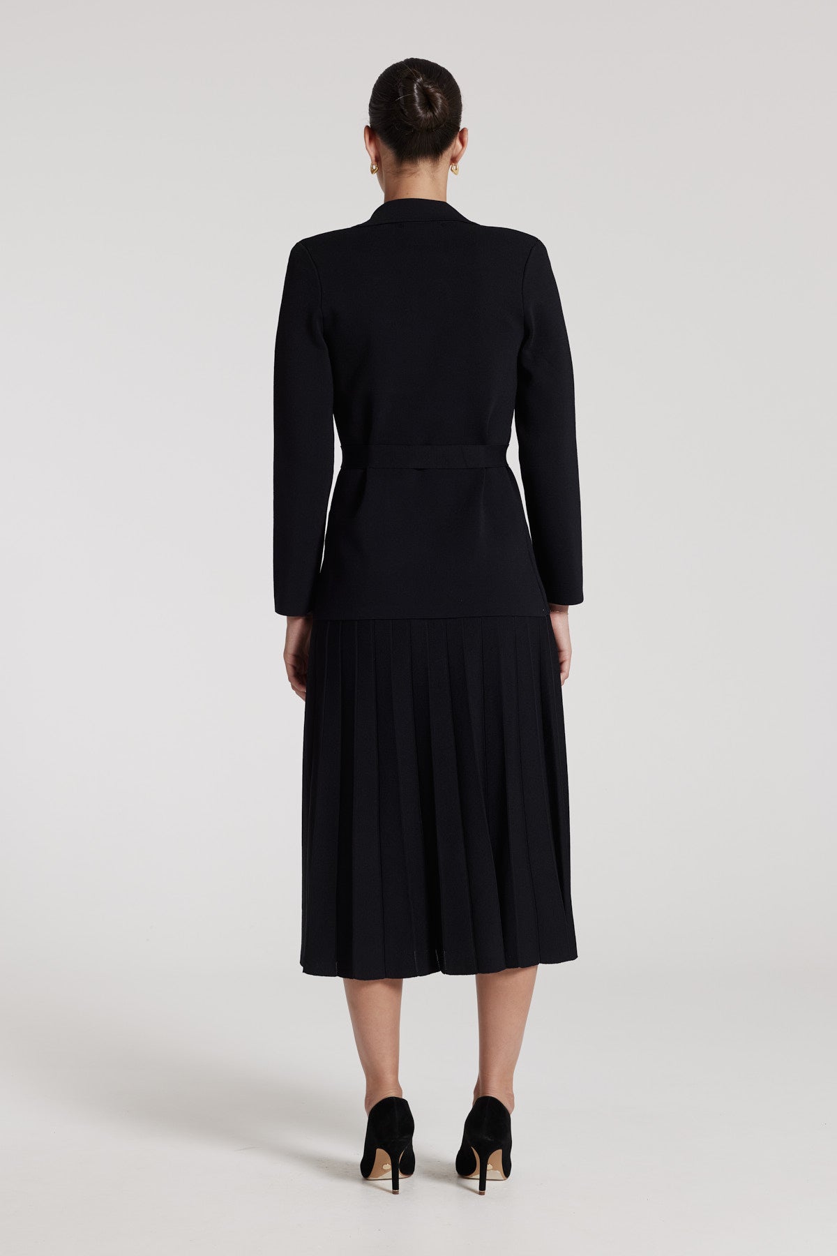 Eva Crepe Jacket - Black-Perri Cutten