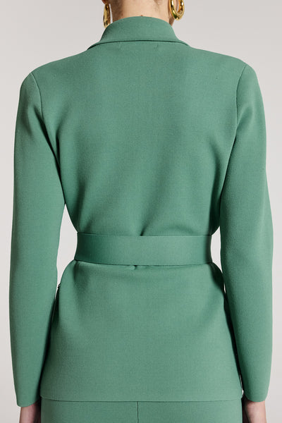 Milano Knit Jacket - Powder Green-Perri Cutten