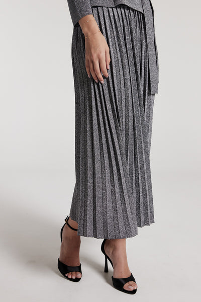 Stella Knit Skirt - Silver-Perri Cutten