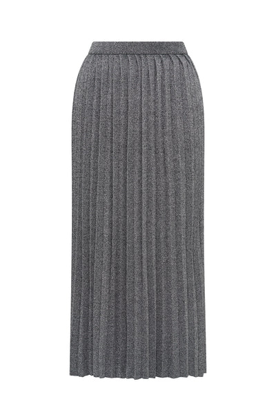 Stella Knit Skirt - Silver-Perri Cutten