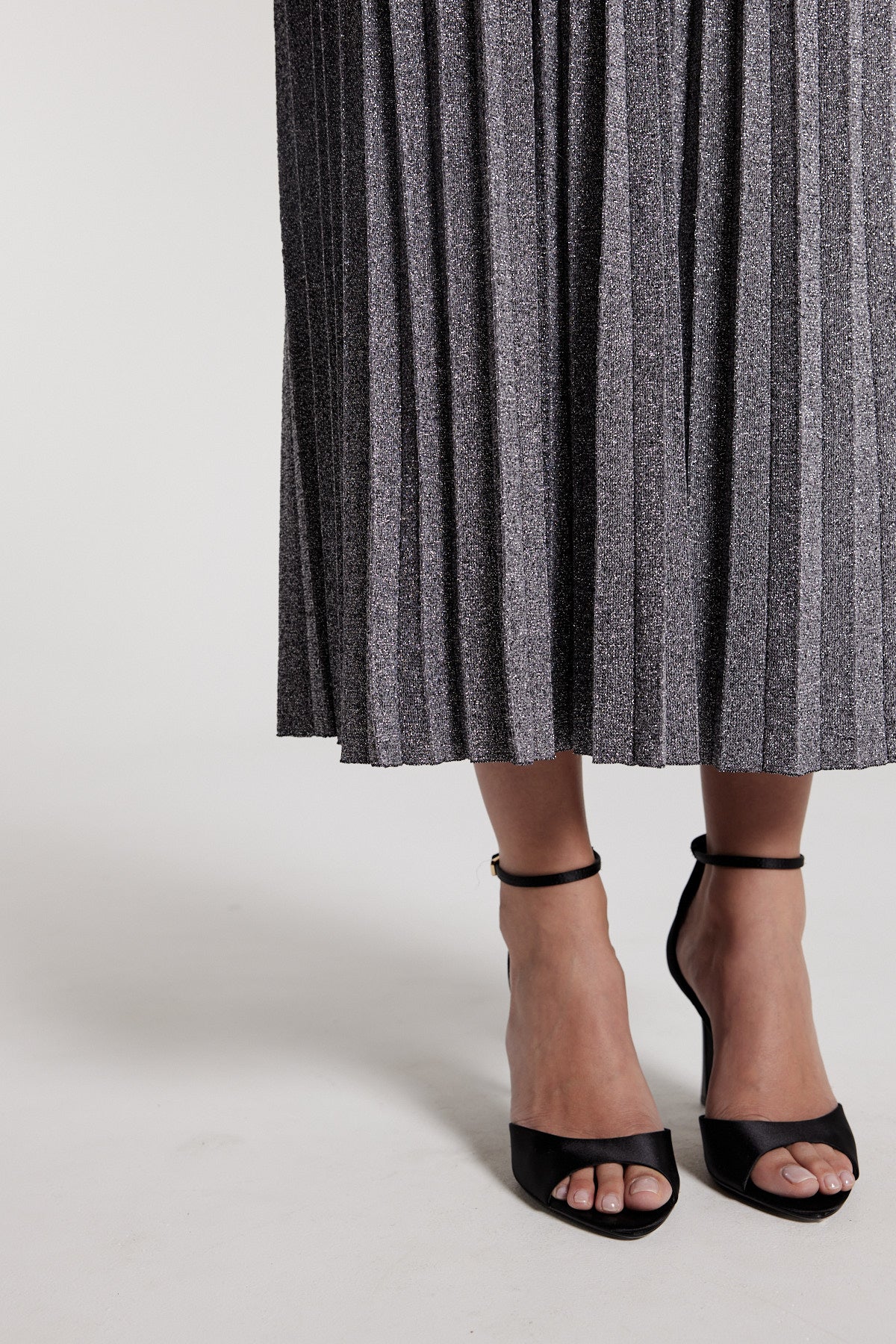 Stella Knit Skirt - Silver-Perri Cutten