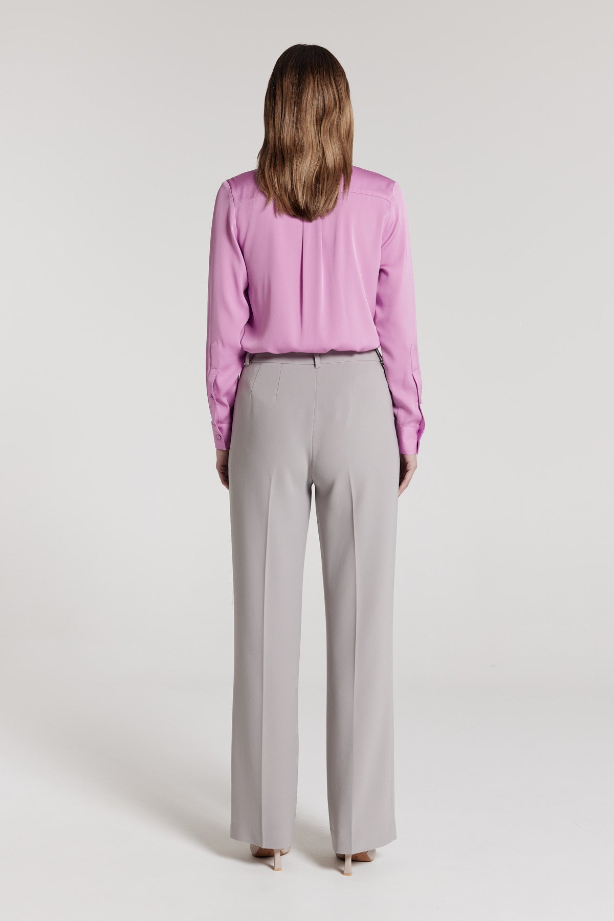 Luisa Silk Shirt - Lilac-Perri Cutten