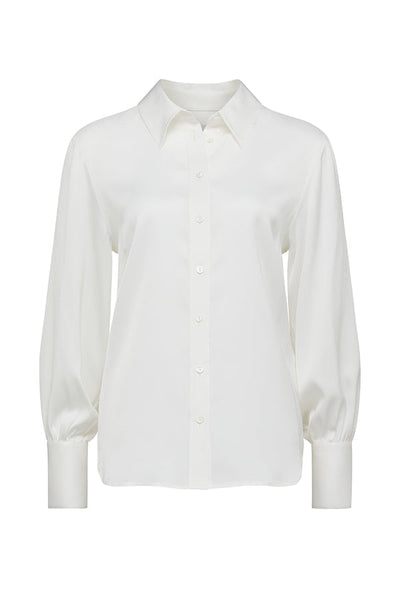 Frida Silk Shirt - Natural-Perri Cutten