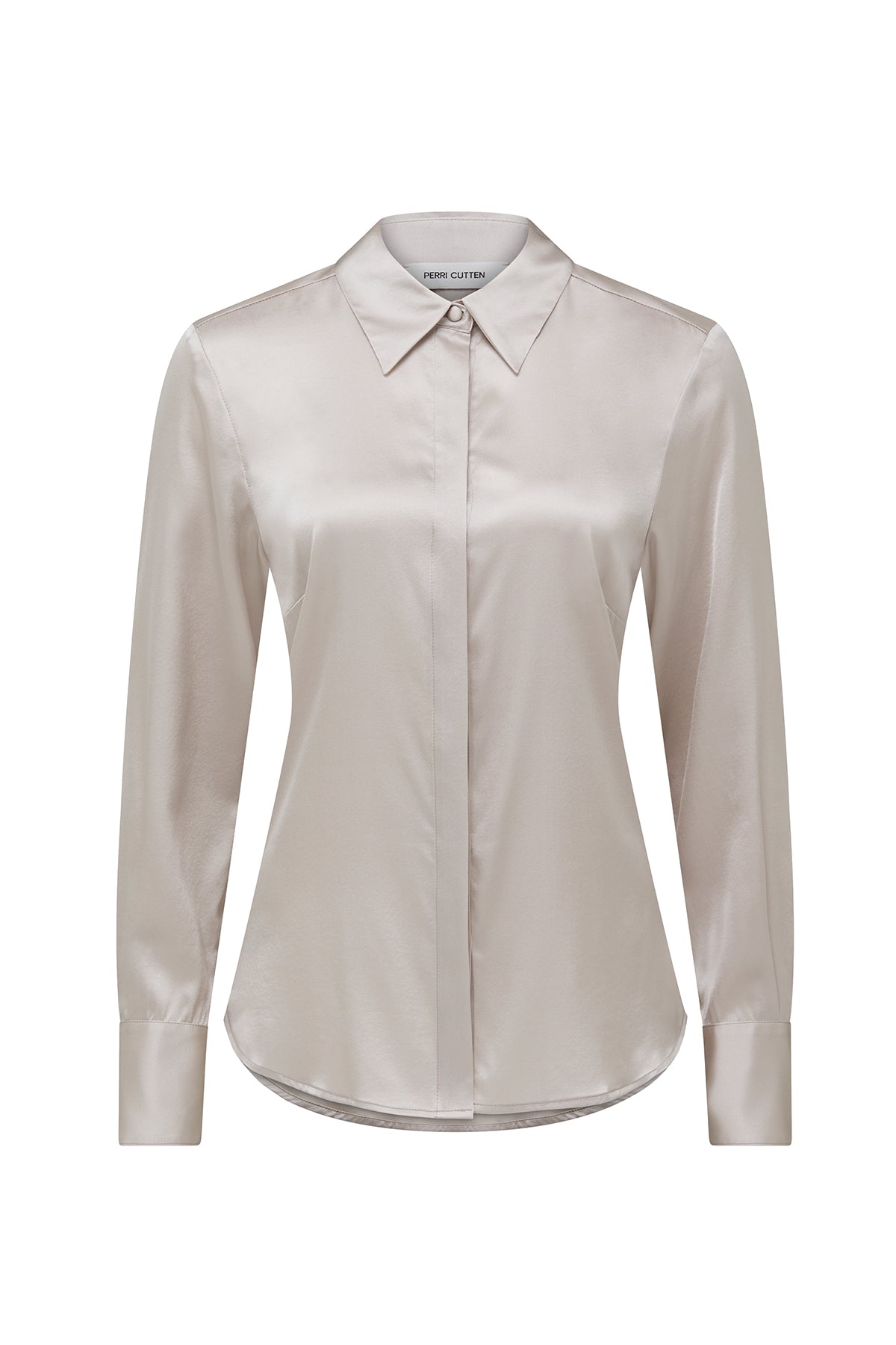 Jessica Silk Shirt - Dove-Perri Cutten