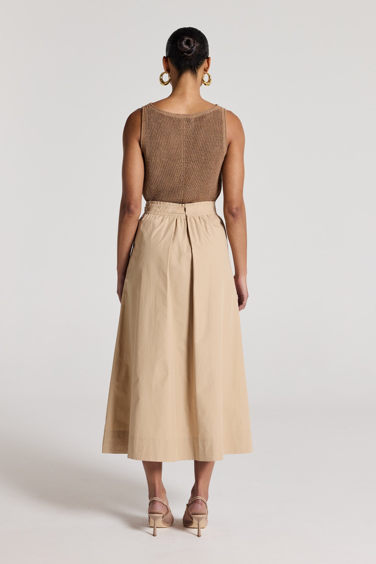 Billie Linen Knit Tank - Stone-Perri Cutten