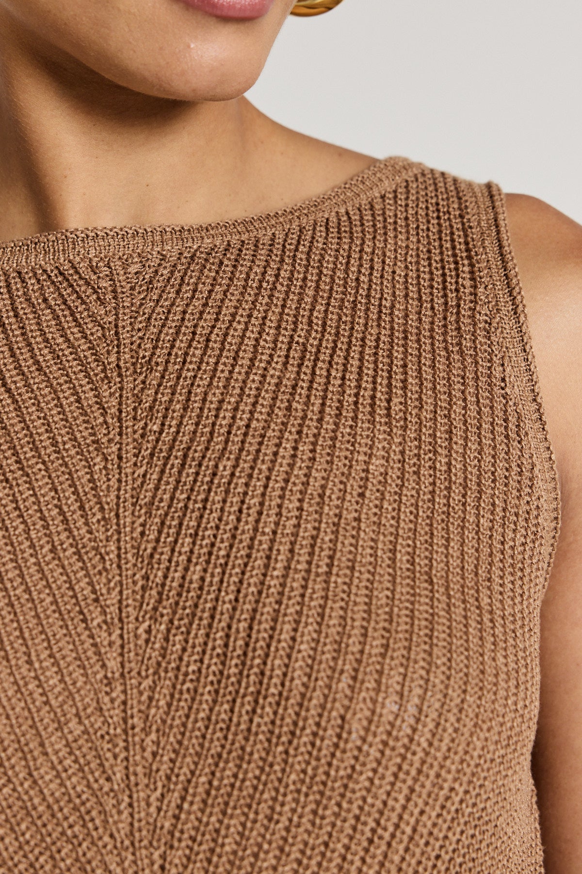 Billie Linen Knit Tank - Stone-Perri Cutten