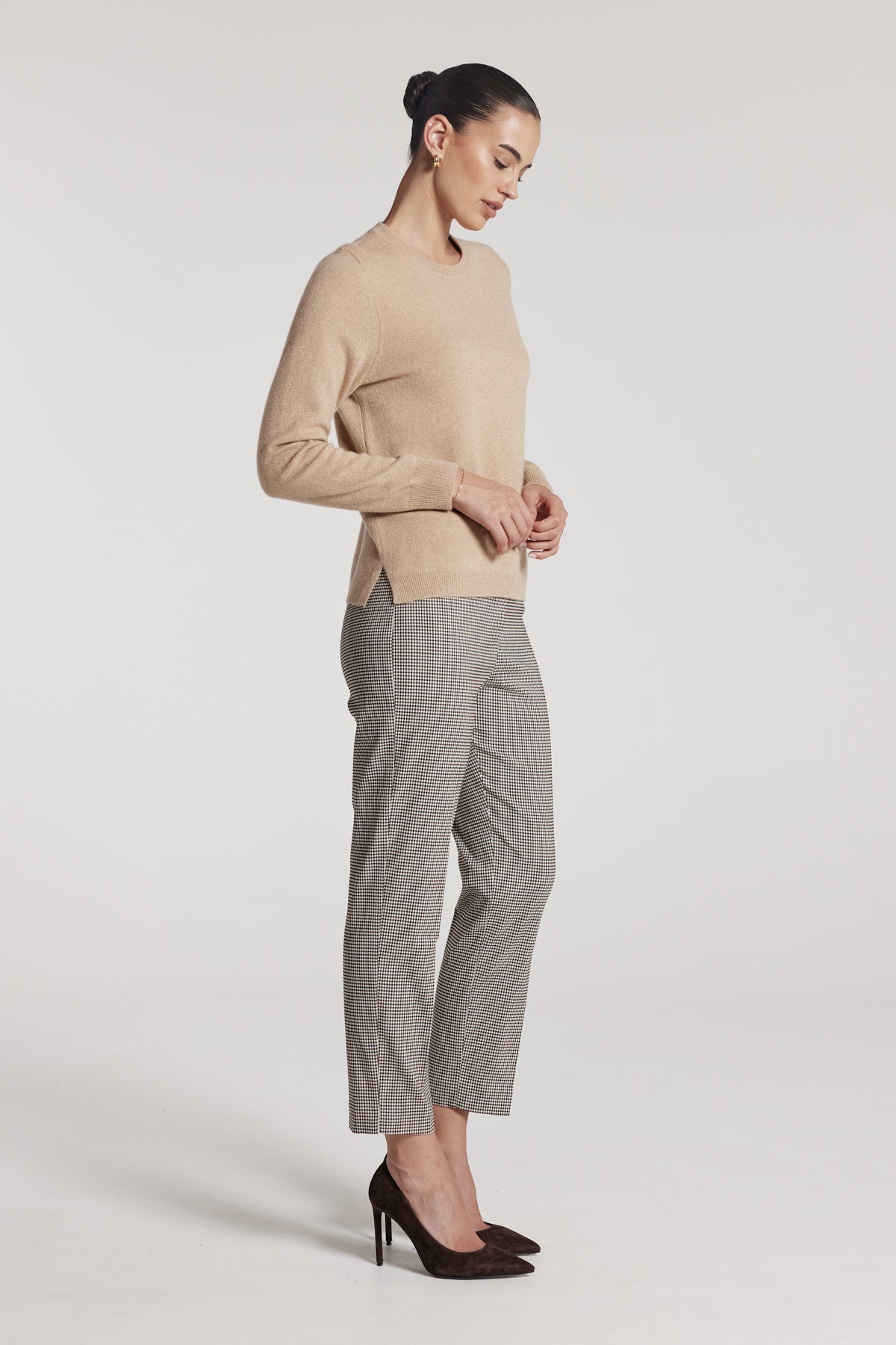 Cashmere Crew Jumper - Camel-Perri Cutten