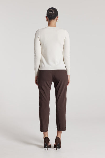 Cashmere Crew Jumper - Cream-Perri Cutten