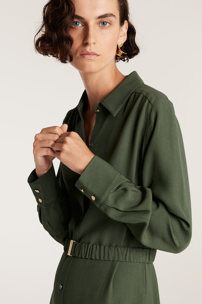 City Shirt Dress - Moss-Perri Cutten