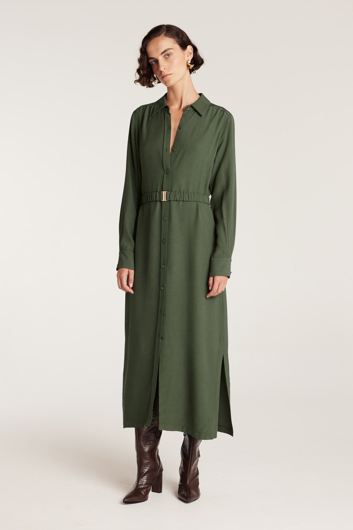 City Shirt Dress - Moss-Perri Cutten