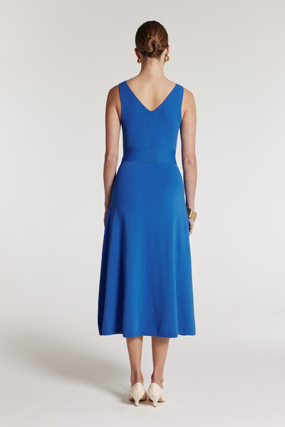 Francesca Knit Dress - Cobalt-Perri Cutten