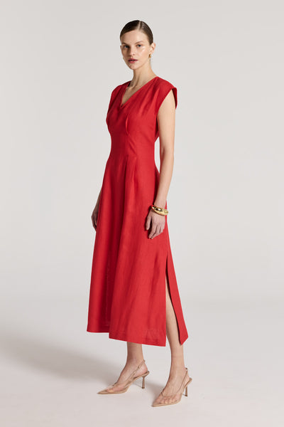 Lani Dress - Red-Perri Cutten