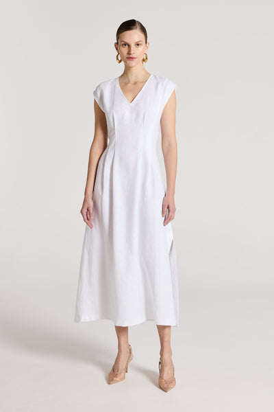 Lani Dress - White-Perri Cutten