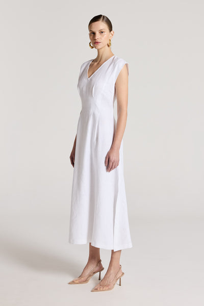 Lani Dress - White-Perri Cutten