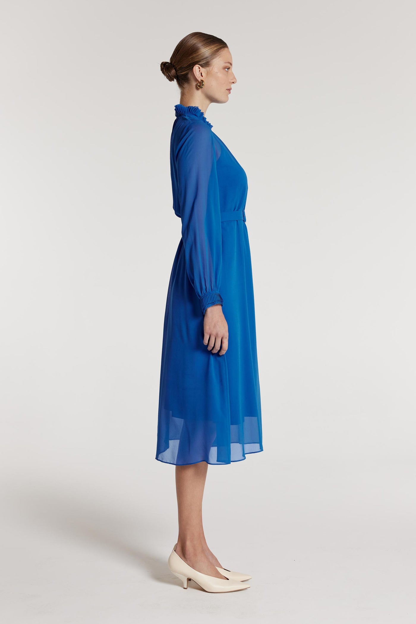 Abigail Silk Dress - Cobalt-Perri Cutten