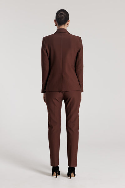 Regent Ponte Jacket - Cognac-Perri Cutten