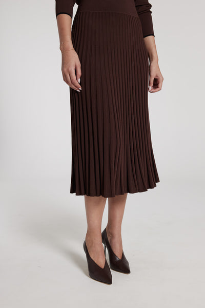 Fortuny Knit Skirt - Nutmeg-Perri Cutten