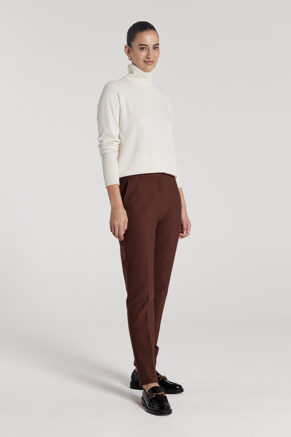 Harper Ponte Pant - Cognac-Perri Cutten