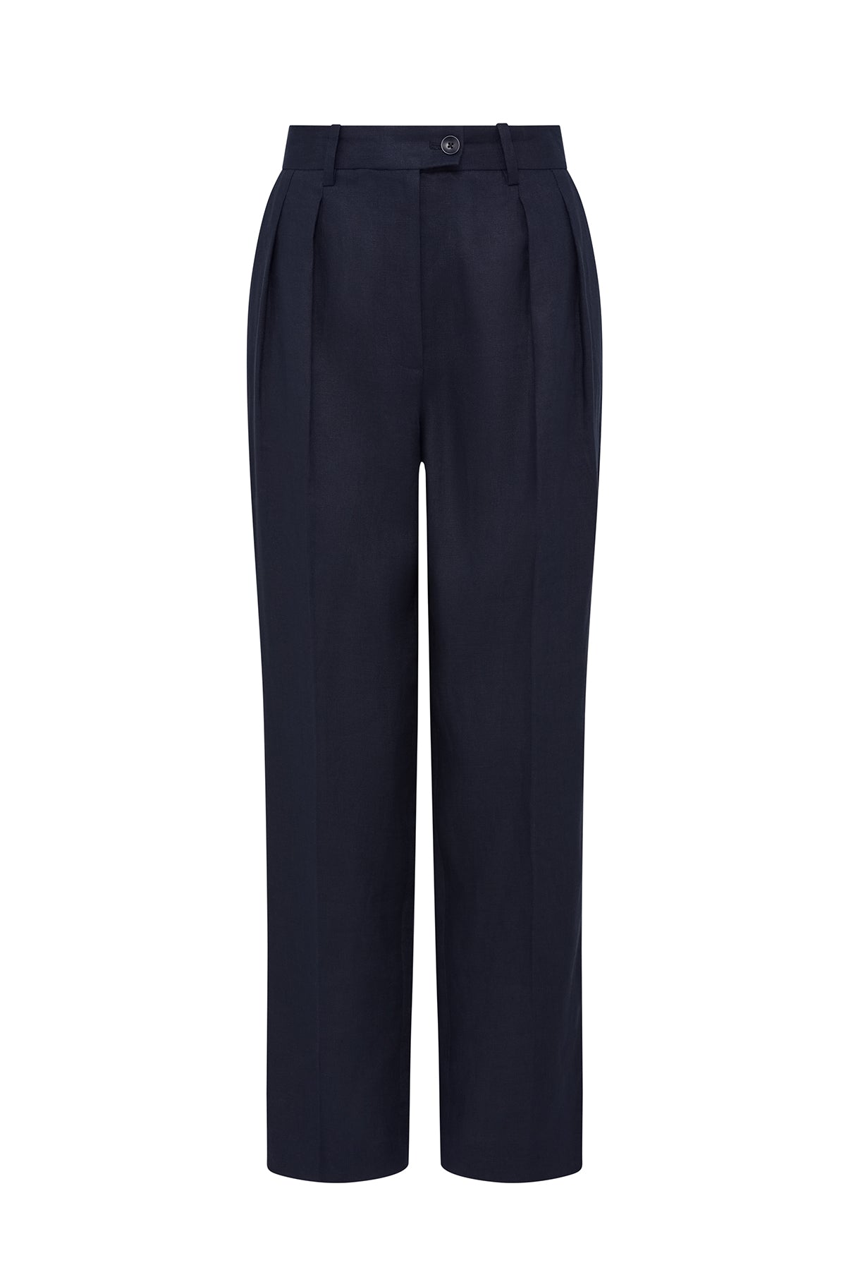 Taomina Linen Pant - Navy-Perri Cutten