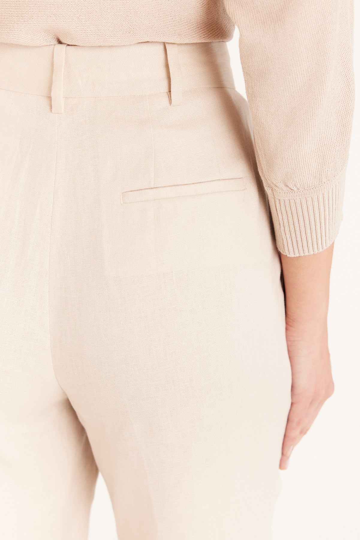 Taomina Linen Pant - Pumice-Perri Cutten