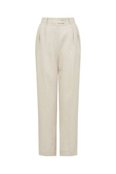 Taomina Linen Pant - Pumice-Perri Cutten