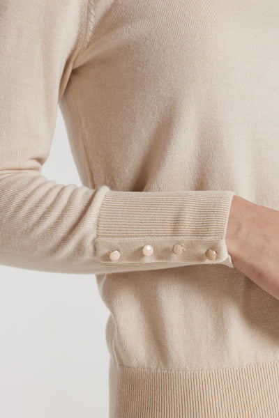 Orla Merino Jumper - Porcelain-Perri Cutten