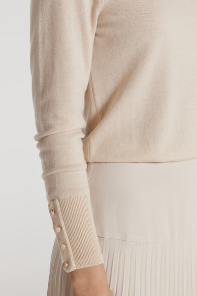 Orla Merino Jumper - Porcelain-Perri Cutten