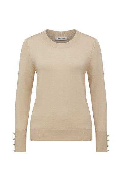 Orla Merino Jumper - Porcelain-Perri Cutten