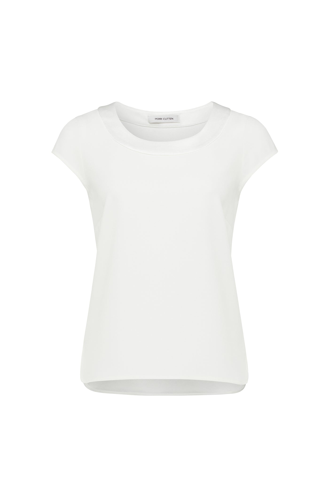 Lina Satin Trim Top - Ivory-Perri Cutten