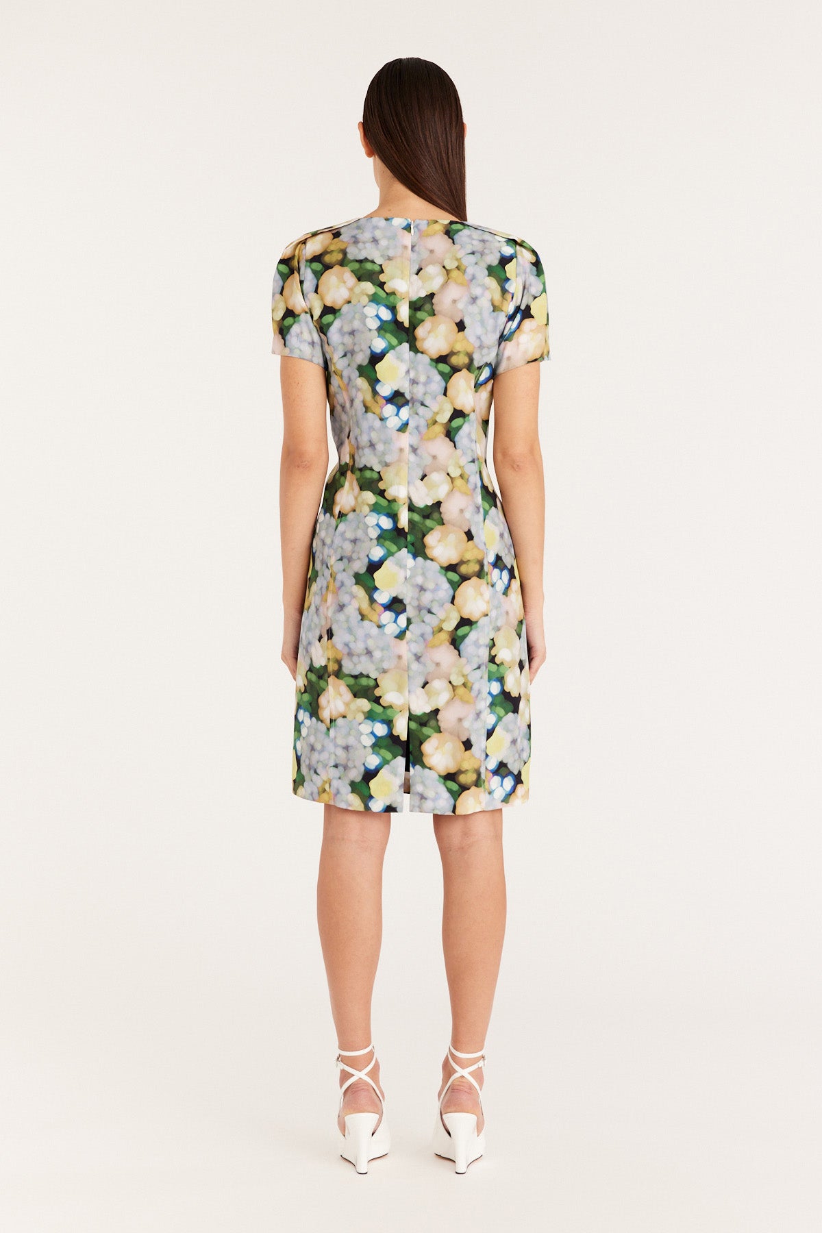 Matisse Silk Dress - Green Bloom-Perri Cutten